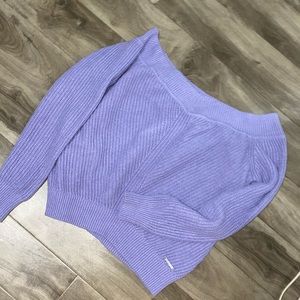 Off shoulder sweater
